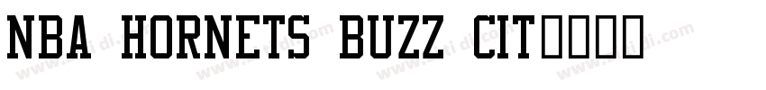 NBA Hornets Buzz Cit字体转换